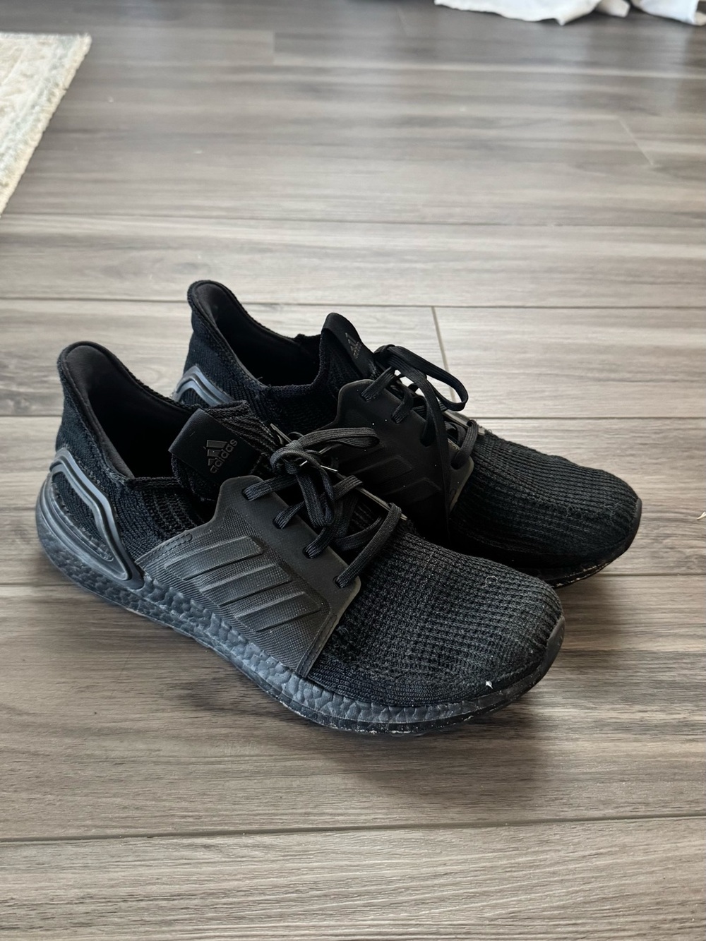 adidas Black Men's Athletic Running Shoes